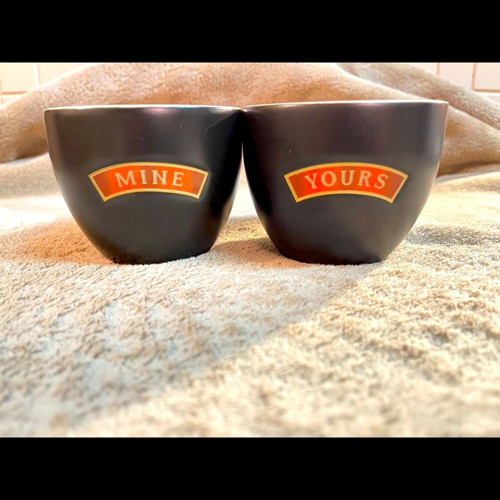 Baileys Drinking Cups | Mine & Yours | set of two cups